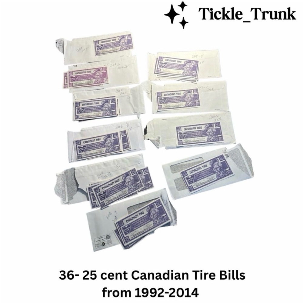 Canadian Tire Paper Money Collection - Multicolor Vintage Tokens - Picture 2 of 6